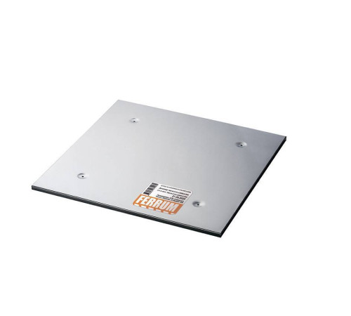 Экран защитный Ferrum 480х480 мм с отверстием d 180 мм AISI 430 0.5 мм f5313
