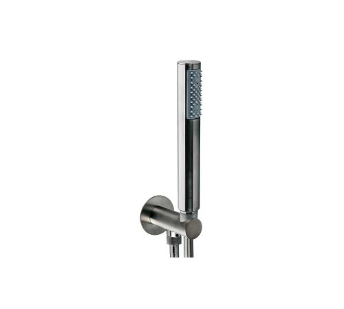 Душевой набор Bossini Zen Inox ручной душ со шлангом и держателем матовая сталь INC004.075