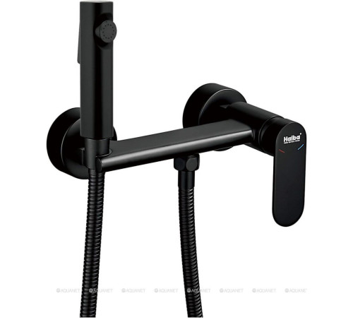 Смеситель с гигиеническим душем встраиваемый Haiba HB5516-7 черный HB5516-7