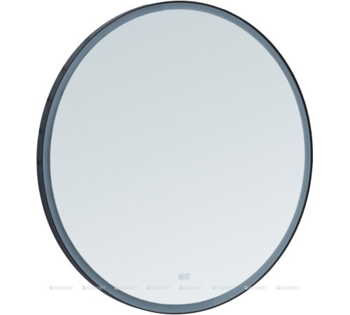 Зеркало Aquanet Тренд D 900 с LED подсветкой черный 00316646