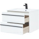 Тумба с раковиной Aquanet Lino 70 белый матовый 00271945