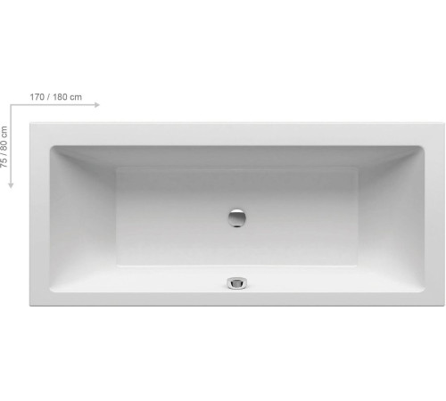 Ванна акриловая RAVAK Formy 01 180х80 см C881000000