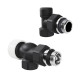 Набор термостатический осевой Royal Thermo Design 1/2 M30x1,5 Черный НС-1640375
