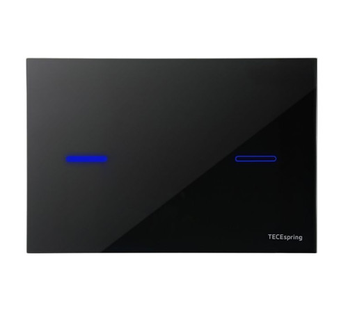 Панель смыва TECE TECEspring lux стекло черное глянцевое S249702