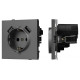Розетка с заземлением и 2хUSB type A, без рамки Arlight SCT-TENDO 054605