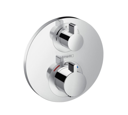 Термостат hansgrohe Ecostat S для 2 потребителей внешняя часть 15758000