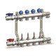 Комплект коллекторов Watts HKVT34 VA 1 на 2 выхода 3/4 EK с расходомерами 10029002