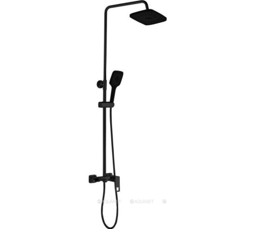 Душевая система Haiba HB24615-7 с изливом и тропическим душем черный HB24615-7