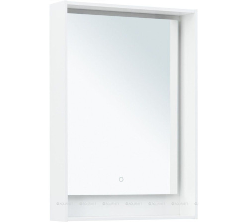 Зеркало Aquanet Милан 60 LED белый глянец 00306380