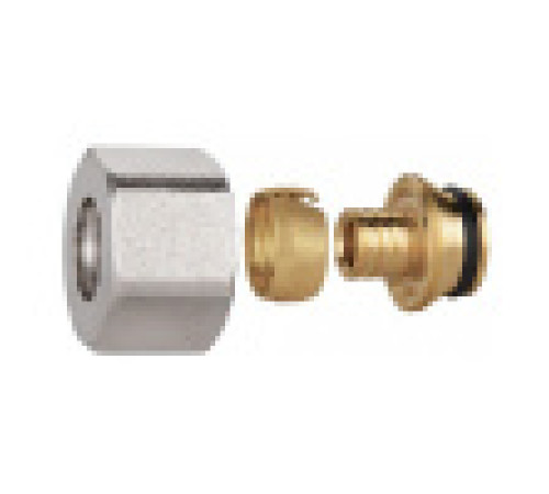 Соединитель обжимной Евроконус Kromwell для труб PEX 16x2.0-3/4 EU.ST3288030 16x2x34_k