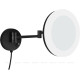 Зеркало косметическое Aquanet 1806DMB подвесное с LED 20 см черный матовый 1806DMB