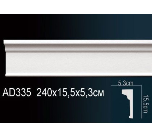 Молдинг Perfect AD335 полиуретановый 2000х45х15 мм AD335
