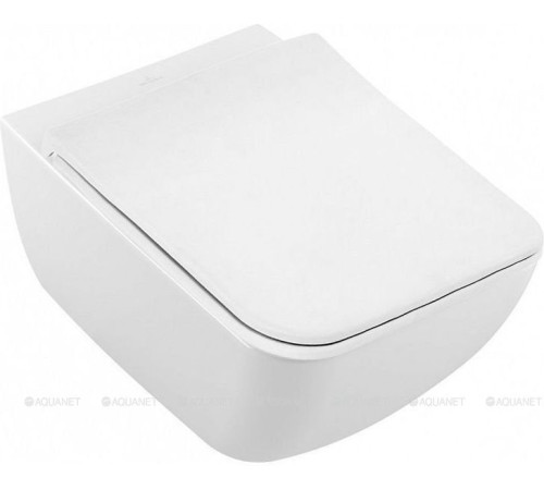 Унитаз подвесной Villeroy &amp; Boch Venticello 375x560 мм CeramicPlus с сиденьем 4611RLR1