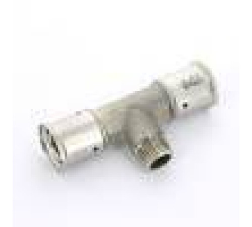 Тройник пресс Henco латунный 26x3/4x26 НР 14P-260526