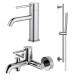Набор смесителей 3 в 1 Aquanet Европа AQ1330CR (AQ1310CR+AQ1340CR+AQ2012CR) AQ1330CR