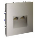 Розетка двойная Ethernet RJ-45 без рамки Voltum S70 VLS060204