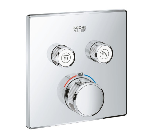 Термостат для душа GROHE Grohtherm SmartControl внешняя часть на 2 выхода хром 29124000