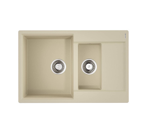 Кухонная мойка Omoikiri Daisen 78-2T-BE Tetogranit 78х51 см ваниль 4993529