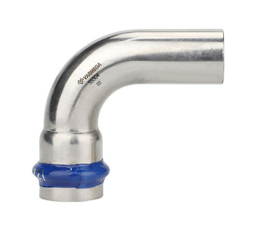 Угольник 90° однораструбный Varmega Inox Press 22 мм VM711002222
