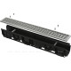 Дренажный канал AlcaPlast AVZ102-R103 100 мм с оцинкованной решеткой B125 AVZ102-R103