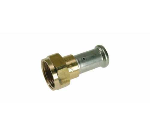 Муфта-пресс Henco 20x1/2 с накидной гайкой и плоским уплотнением 26P-20Z04