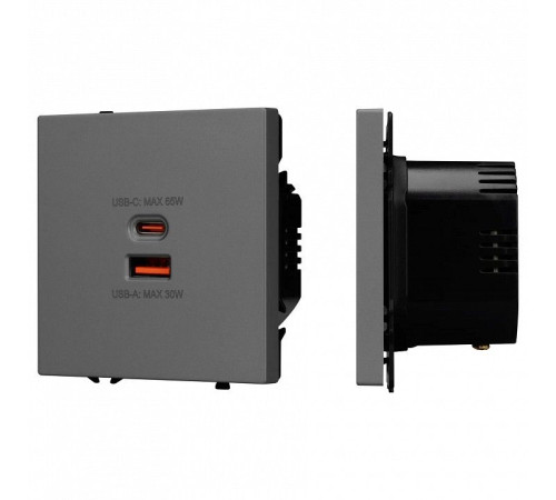 Розетка 2хUSB type A и C без рамки Arlight SCT 054319