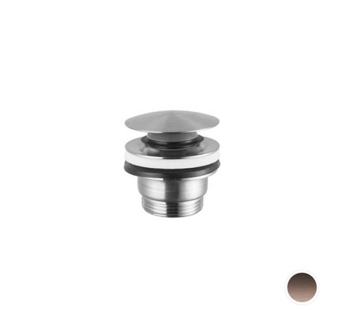 Донный клапан нажимной Newform X-STEEL 316 Stop&amp;Go для раковин 15-67 мм PVD Brushed copper bronze 24686.59.067