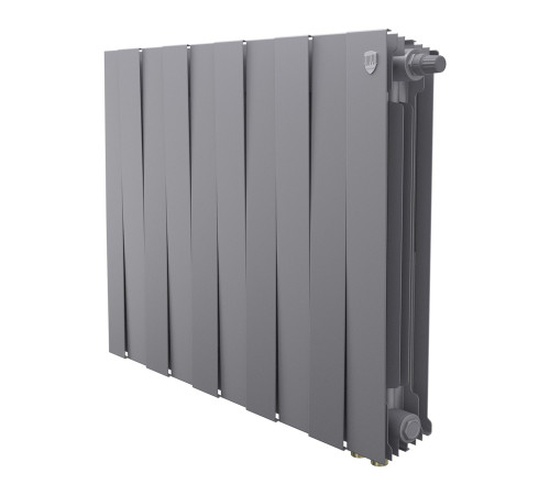 Радиатор биметаллический Royal Thermo PianoForte 500 10 секций нижнее подключение Silver Satin 1682378