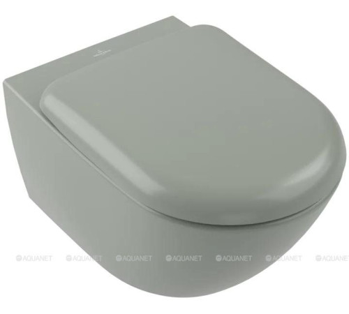 Унитаз подвесной Villeroy &amp; Boch Antao 370x560 мм CeramicPlus цвет Morning Green 4674T0R8