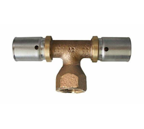 Тройник-переход пресс Rehau Rautitan RX 32-Rp 1/2-32 бронза 1513649