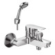 Смеситель для ванны Rossinka Silvermix S35-31 с коротким изливом хром S35-31