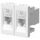 Розетка двойная Ethernet RJ-45 без рамки Elbi Eleсtriс Moda Vox 611-040232-248