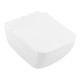 Унитаз подвесной Villeroy &amp; Boch Venticello безободковый с сиденьем SlimSeat Line микролифт CeramicPlus 4611RLR1
