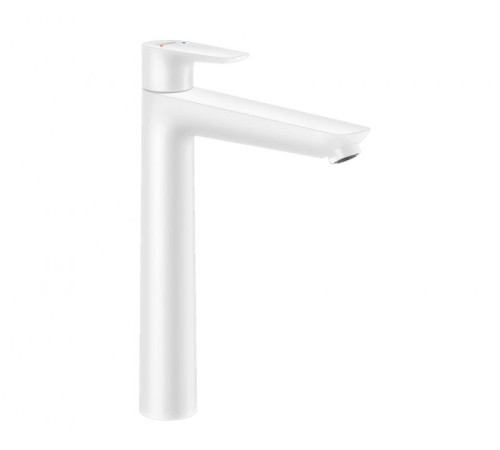 Смеситель для раковины Hansgrohe Talis E 240 со сливным гарнитуром белый матовый 71716700