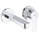 Смеситель для раковины Grohe BauEdge на 2 отверстия настенный хром 20474000