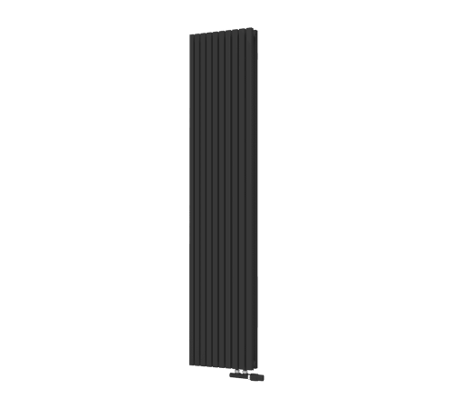 Радиатор стальной КЗТО QUADRUM 30 V 2 1750 10 секций нижнее подключение QUD30V2175010UTRAL1T103S9005 RAL 9005