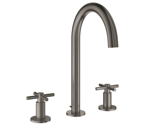 Смеситель для раковины на 3 отверстия Grohe Atrio матовый графит 20008AL3
