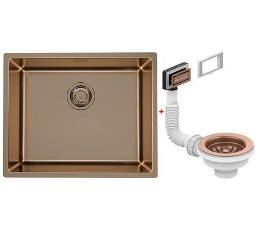 Мойка кухонная Alveus Kombino 50 Monarch Copper 542х442х195 мм с выпуском 1120381