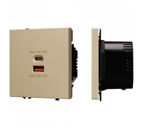 Розетка 2хUSB type A и C без рамки Arlight SCT 054318