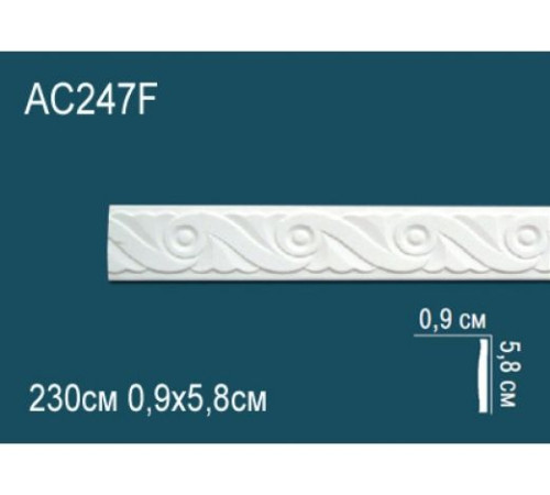 Молдинг полиуретановый гибкий Perfect AC247F с рисунком AC247F