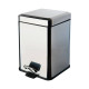 Ведро для мусора Colombo Design BlackWhite 5 л с педалью хром B9211.CR