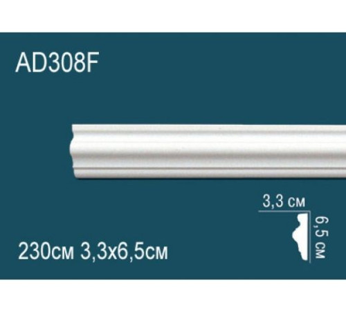 Молдинг Perfection AD308F гибкий полиуретановый 41х14х2000 мм AD308F