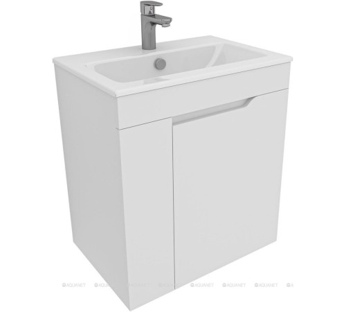 Тумба для ванной Aquanet Практика 60 белый матовый 00330453