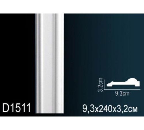 Молдинг из полиуретана гибкий Perfect D1511F