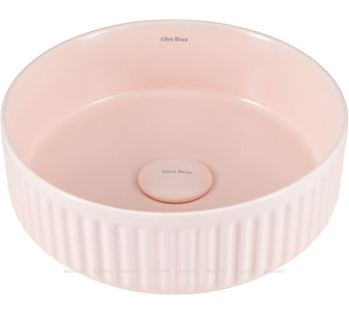 Раковина накладная Allen Brau Fantasy Line Ø360 мм розовый 4.11032.SM