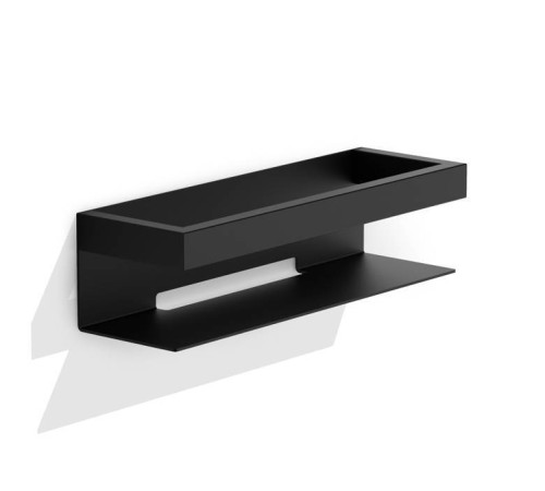 Полка для душа Decor Walther Brick 30х9.5х8 см подвесная черный матовый 0651560