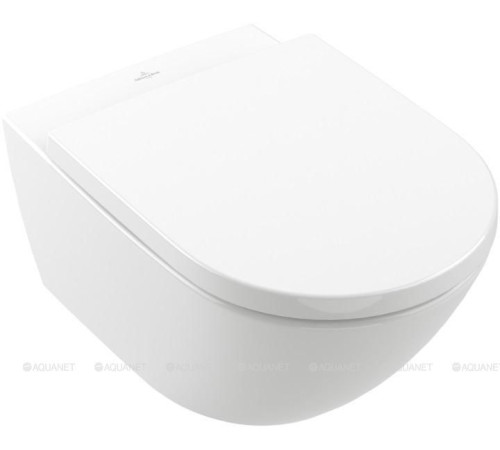 Унитаз подвесной Villeroy &amp; Boch Subway 3.0 375x560 мм CeramicPlus с сиденьем 4670TSR1