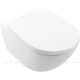 Унитаз подвесной Villeroy &amp; Boch Subway 3.0 375x560 мм CeramicPlus с сиденьем 4670TSR1