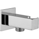 Водорозетка 1/2 с держателем Paffoni QUADRO metal хром ZSUP032CR