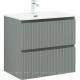 Тумба с раковиной Aquanet Джейн 70 мисти грин раковина Flat 00332535